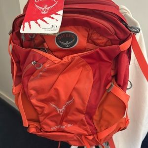 Brand new never used backpack. Great for hiking and all outdoor activities!